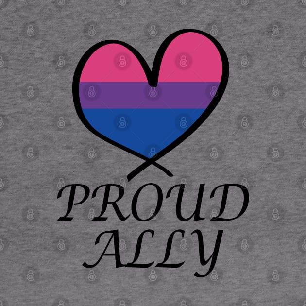 Proud Ally LGBT Gay Pride Month Bisexual Flag by artbypond